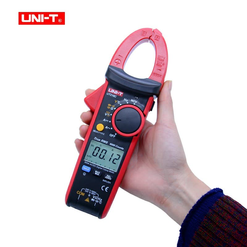 Uni T UT216C 600A True RMS Digital Clamp Meter electrical tester AC DC current voltage measurement tool