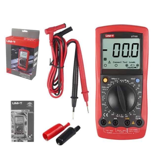 Uni T UT105 Automotive Digital Multimeter vehicle diagnostic tool engine repair meter