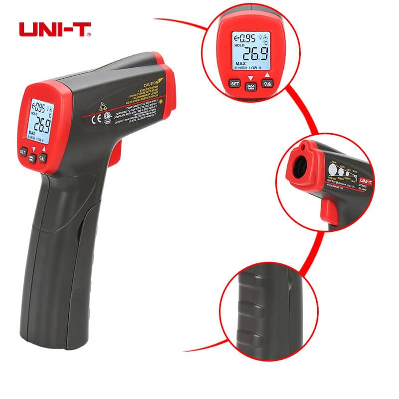 Uni T UT300S Non Contact Infrared Thermometer digital temperature gun HVAC tool measurement device