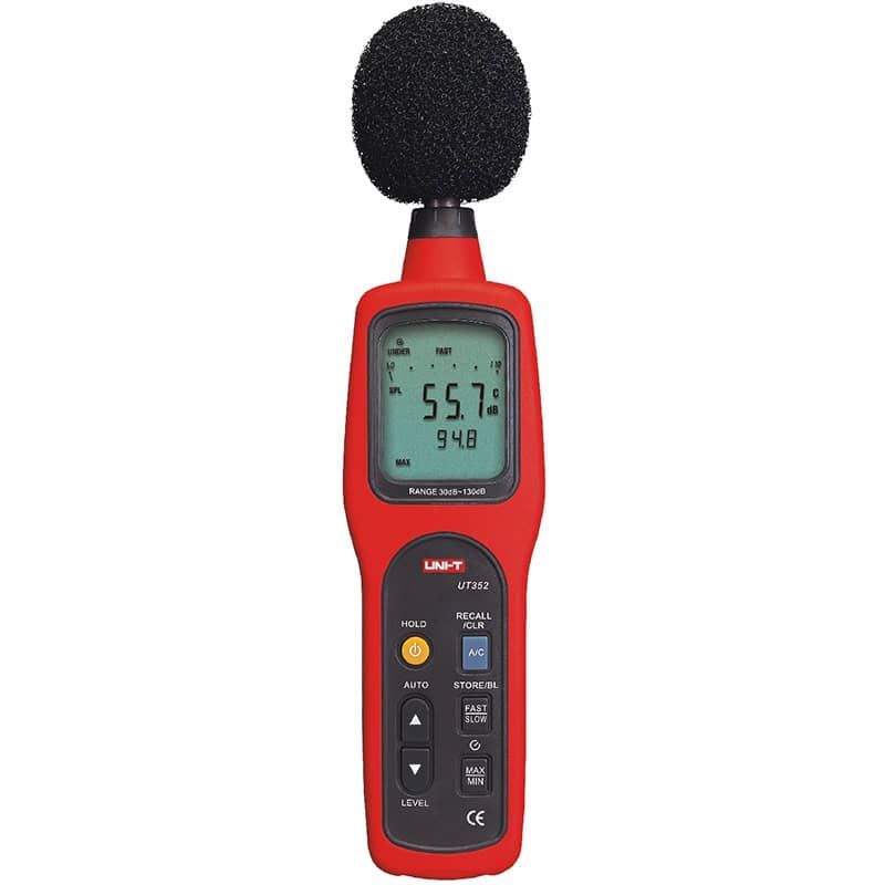 Uni T UT352 Sound Level Meter decibel meter noise measurement tool digital acoustic tester