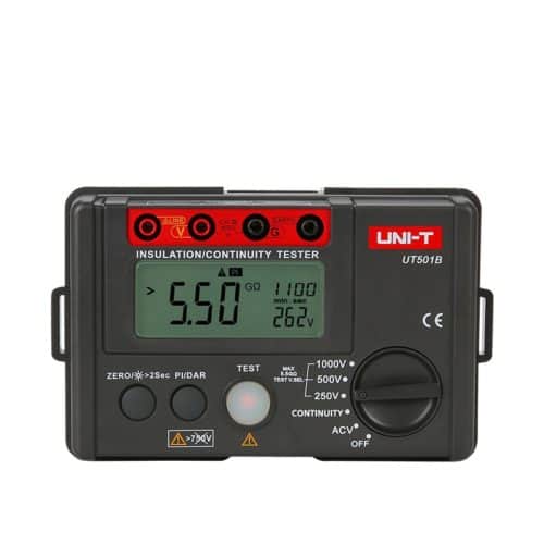 Uni-T UT501B 1000V Insulation Resistance Tester DAR PI Functions