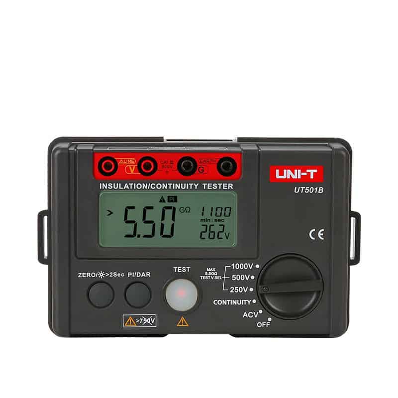 Uni T UT501B 1000V Insulation Resistance Tester DAR PI Functions electrical diagnostic tool