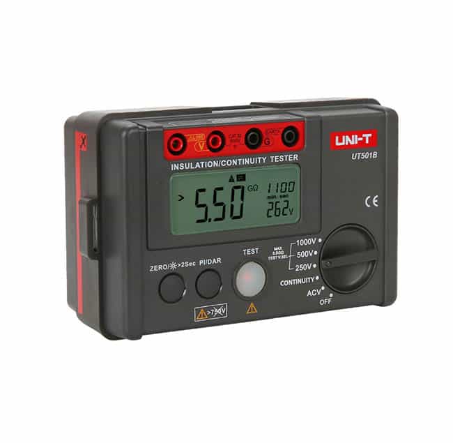 Uni T UT501B 1000V Insulation Resistance Tester DAR PI Functions electrical diagnostic tool