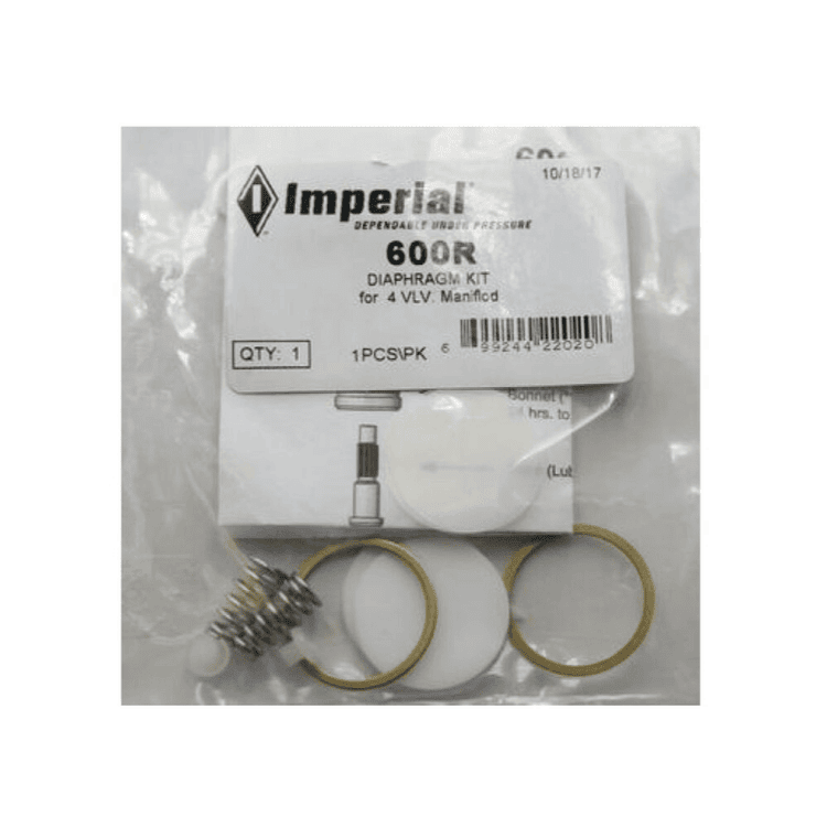 Imperial 600R Diaphragm Replacement Seal Kit HVAC repair parts diaphragm seal kit