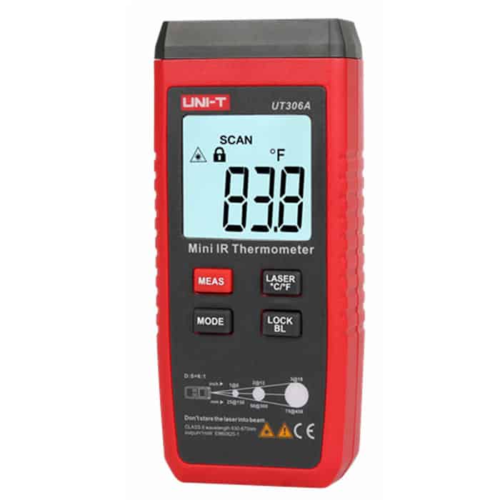 Uni T UT306A Mini IR Thermometer compact non contact infrared temperature measurement tool