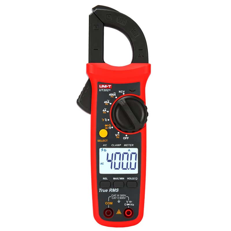 Uni T UT202 plus Digital Clamp Meter True RMS AC current voltage tester electrical measurement tool