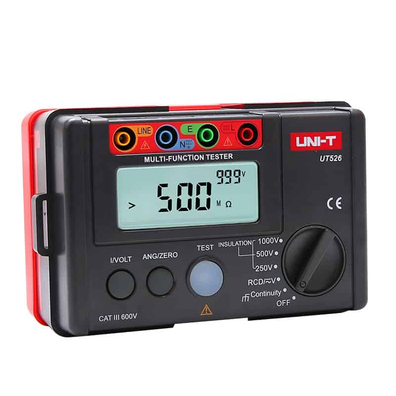 Uni T UT526 Multifunction Insulation and RCD Tester electrical safety testing tool