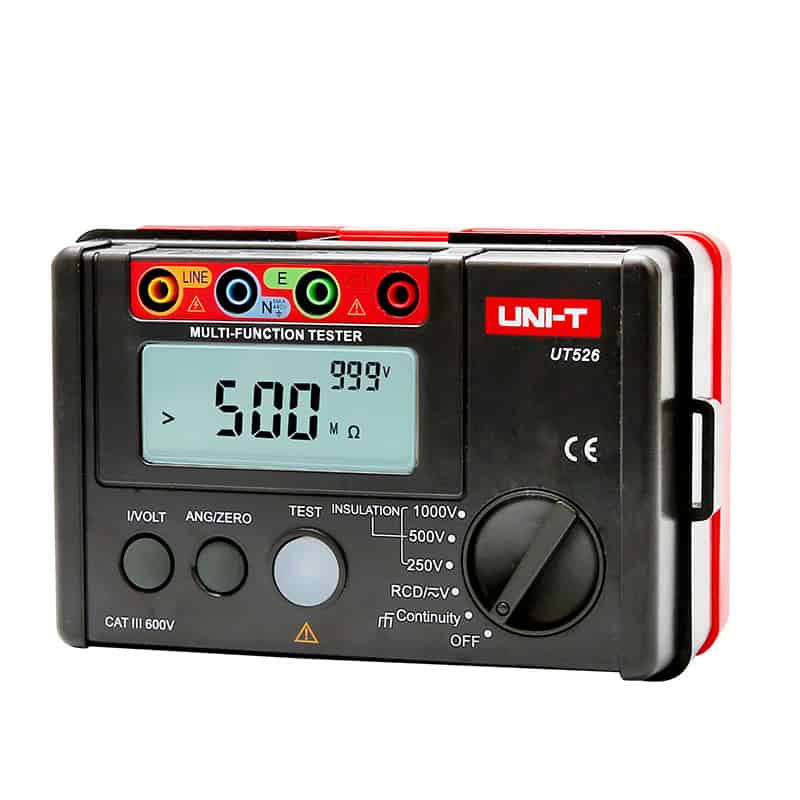 Uni T UT526 Multifunction Insulation and RCD Tester electrical safety testing tool