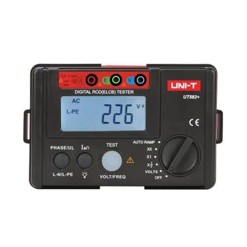 Uni-T UT582+ Digital RCD (ELCB) Tester