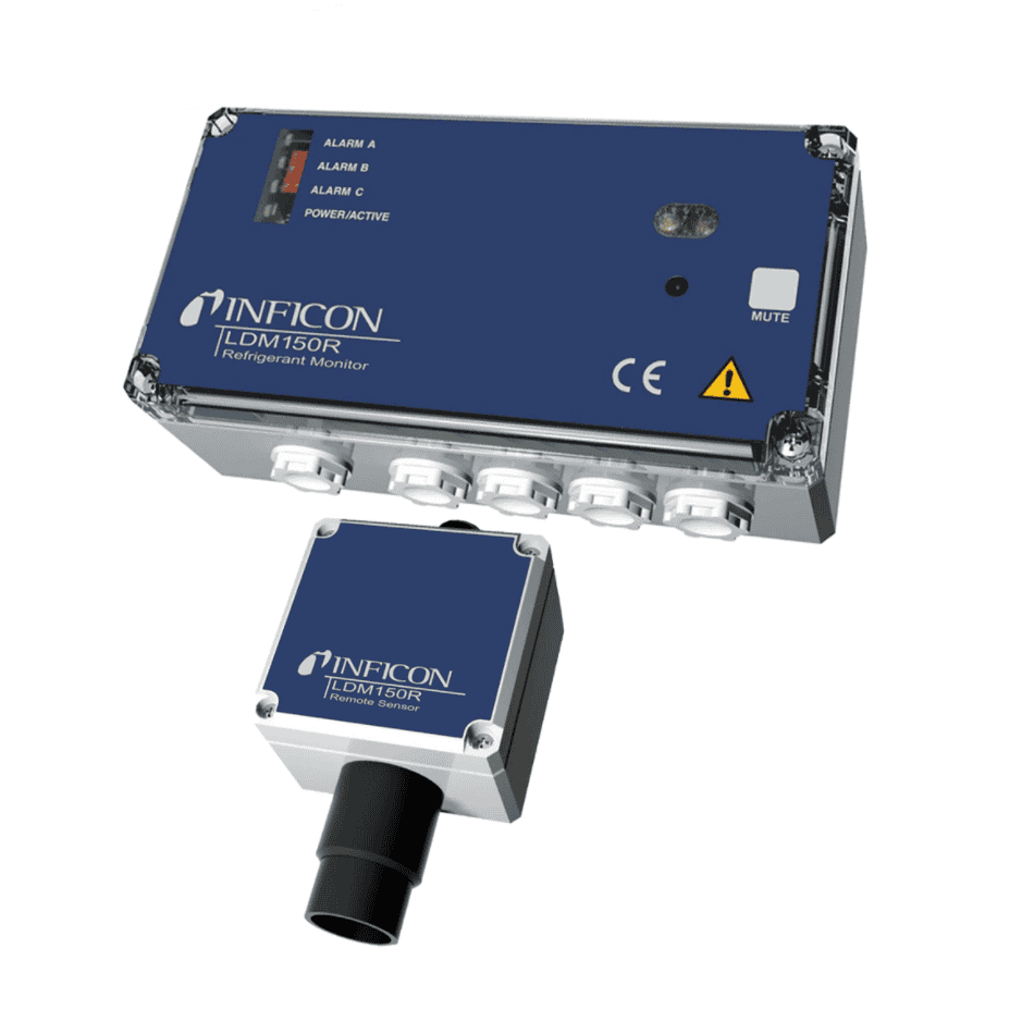 Inficon LDM150R Refrigerant Remote Monitor gas detection system HVAC safety sensor