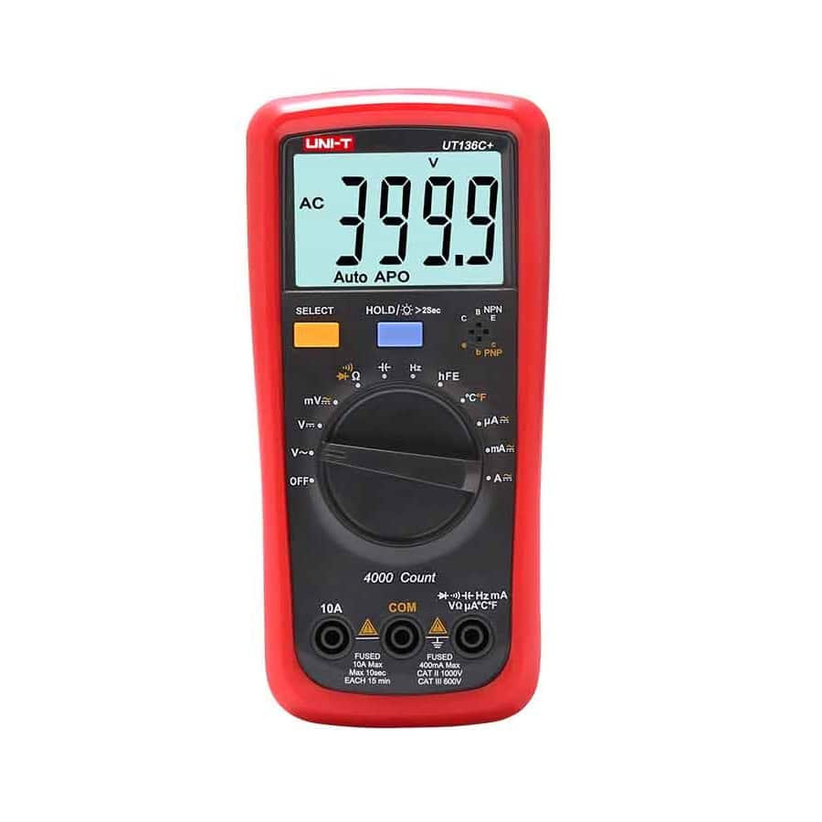 UniT UT136C plus Digital Multimeter electrical tester AC DC voltage current temperature meter