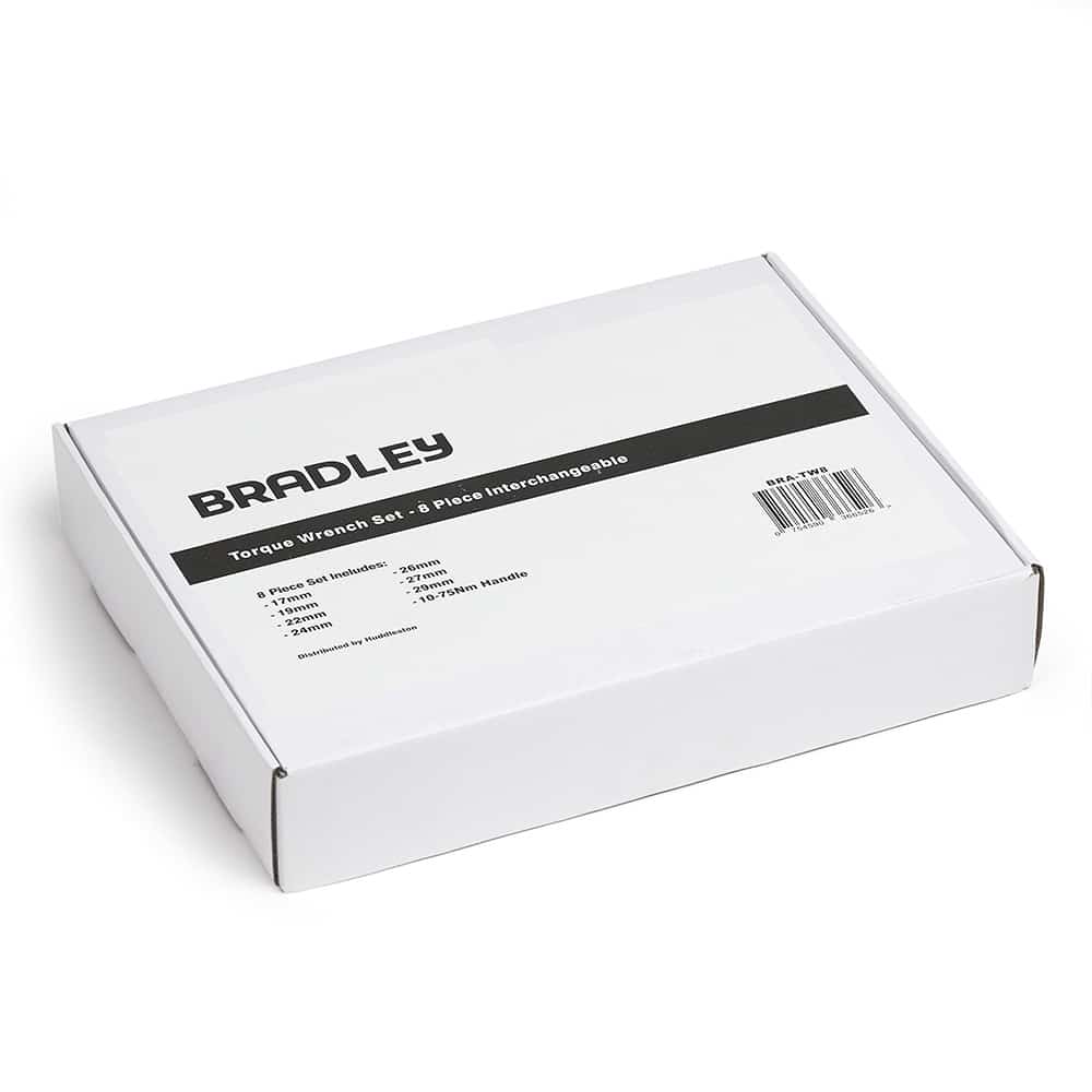 Bradley TW8 Metric Torque Wrench Set 8 piece interchangeable head HVAC refrigeration tool kit