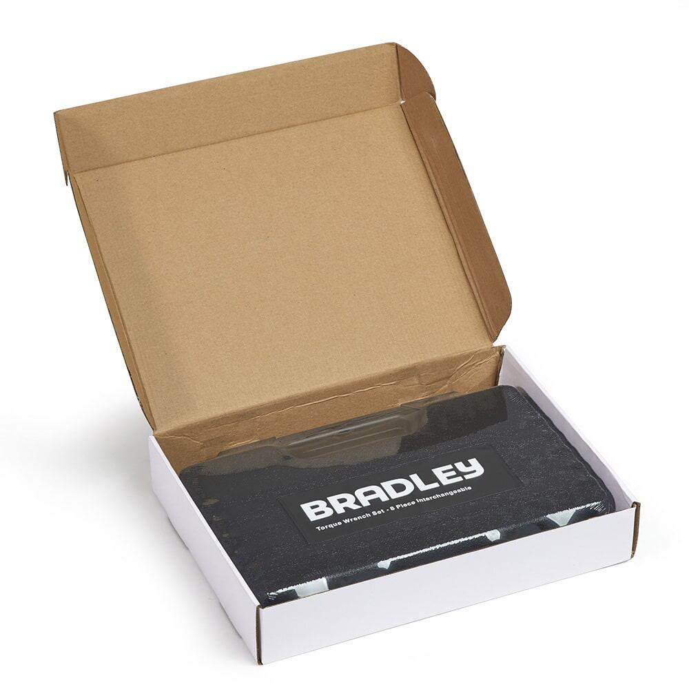 Bradley TW8 Metric Torque Wrench Set 8 piece interchangeable head HVAC refrigeration tool kit