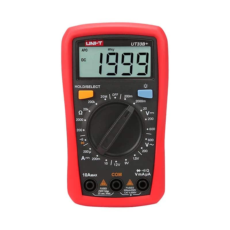 UT33B plus Palm Size Multimeter AC DC Voltage tester digital electrical meter with battery test