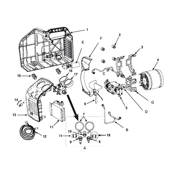 Promax RG6-A Twin Cylinder Refrigerant Recovery Unit R410 R32 - Image 3