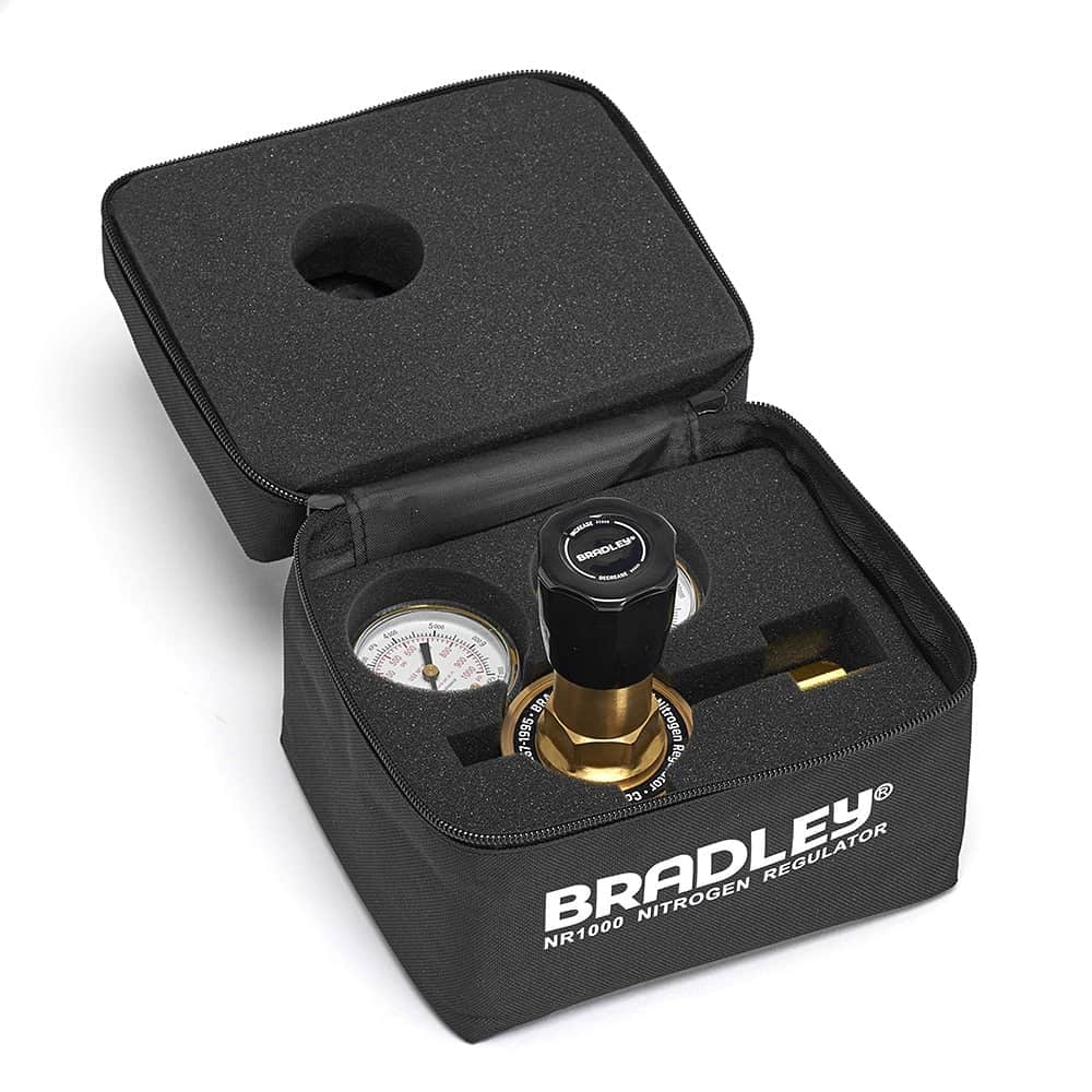 Bradley NR1000 High Pressure Nitrogen Regulator HVAC purging and pressure testing brass tool