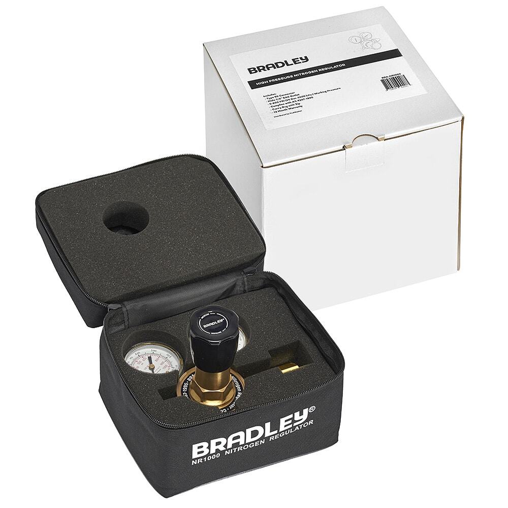 Bradley NR1000 High Pressure Nitrogen Regulator HVAC purging and pressure testing brass tool