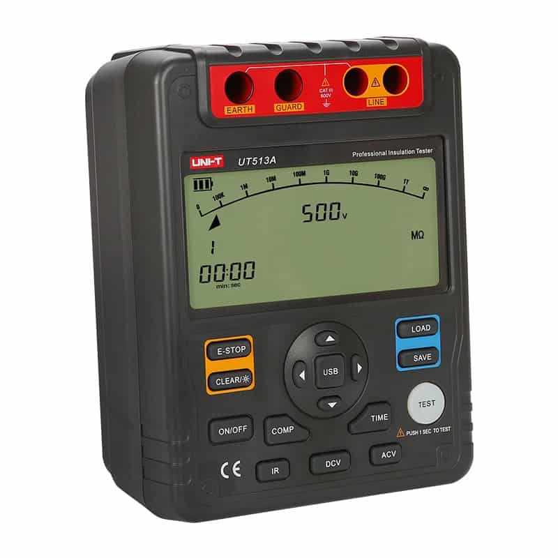 UNIT UT513A Insulation Resistance Tester 5000V digital megohmmeter industrial electrical diagnostic tool