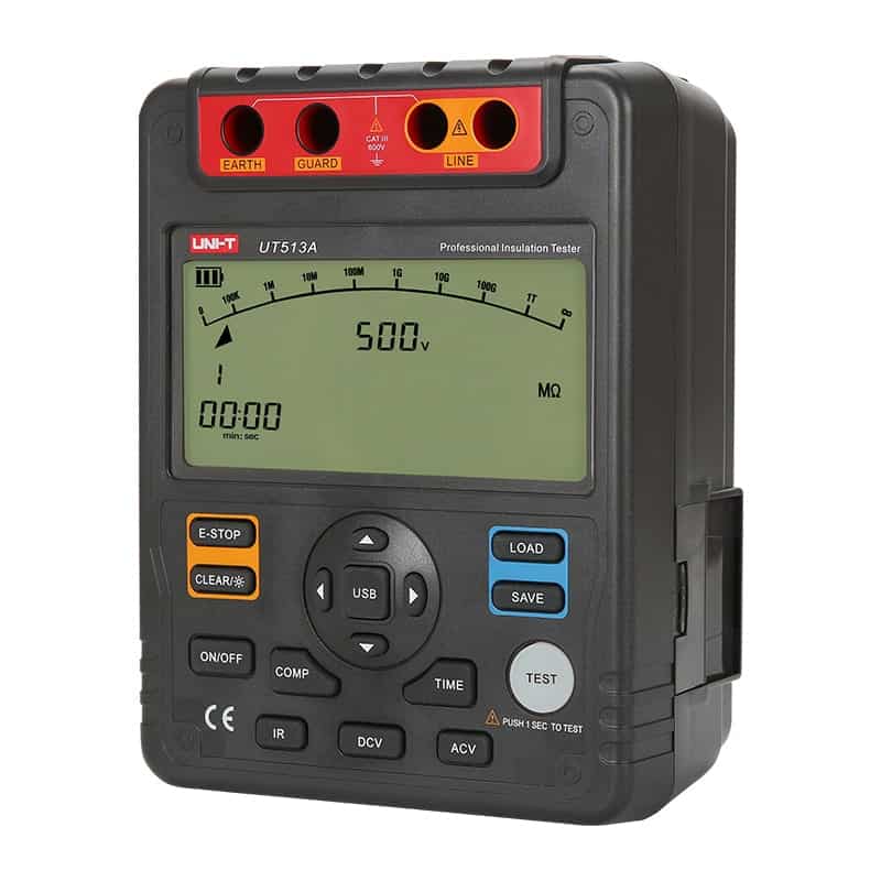 UNIT UT513A Insulation Resistance Tester 5000V digital megohmmeter industrial electrical diagnostic tool