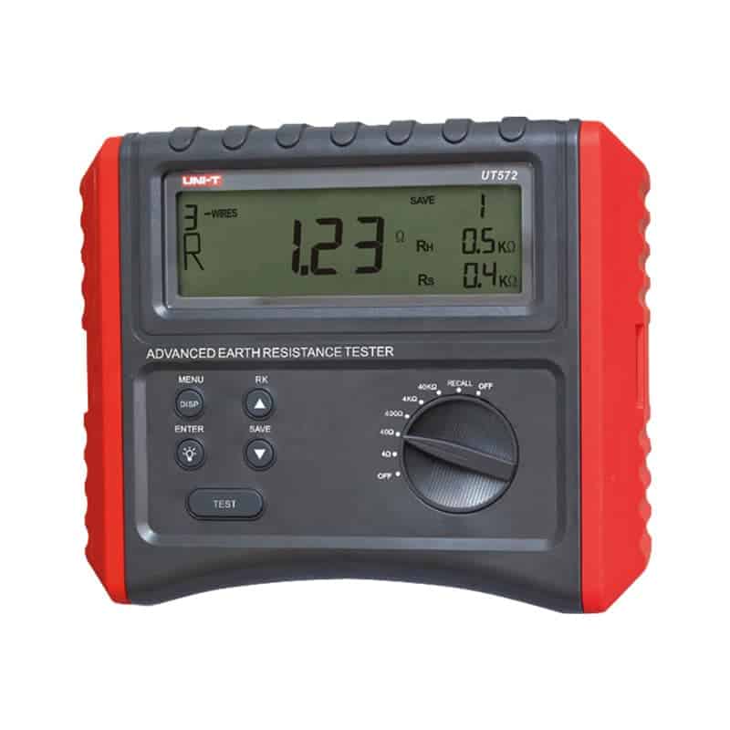 UniT UT572 Advanced Earth Resistance Tester for soil resistivity and grounding system electrical safety measurement