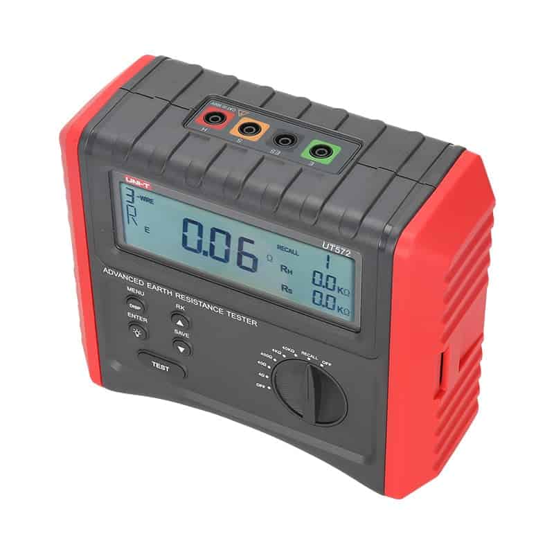 UniT UT572 Advanced Earth Resistance Tester for soil resistivity and grounding system electrical safety measurement