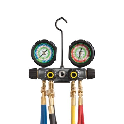 Hilmor HIL-1839111 4-Valve Aluminium Manifold 4V410 R410A (No Hoses)