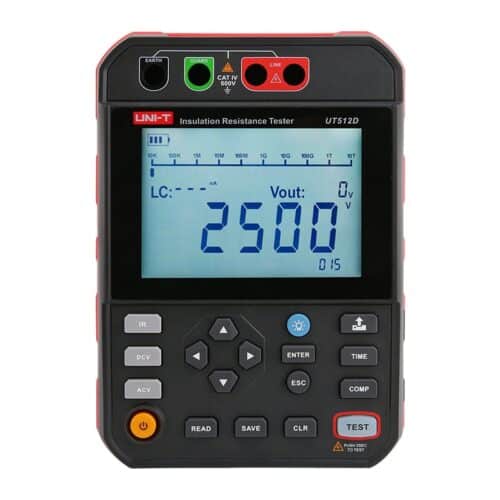 Uni-T UT512D/UT512E 2.5kV Insulation Resistance Testers