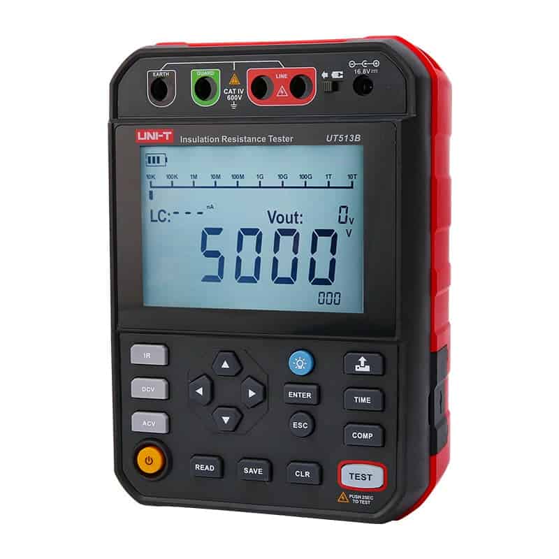 UniT UT513B UT513C 5kV Insulation Resistance Tester high voltage industrial maintenance tool