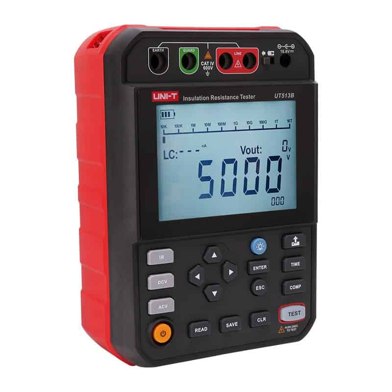 UniT UT513B UT513C 5kV Insulation Resistance Tester high voltage industrial maintenance tool