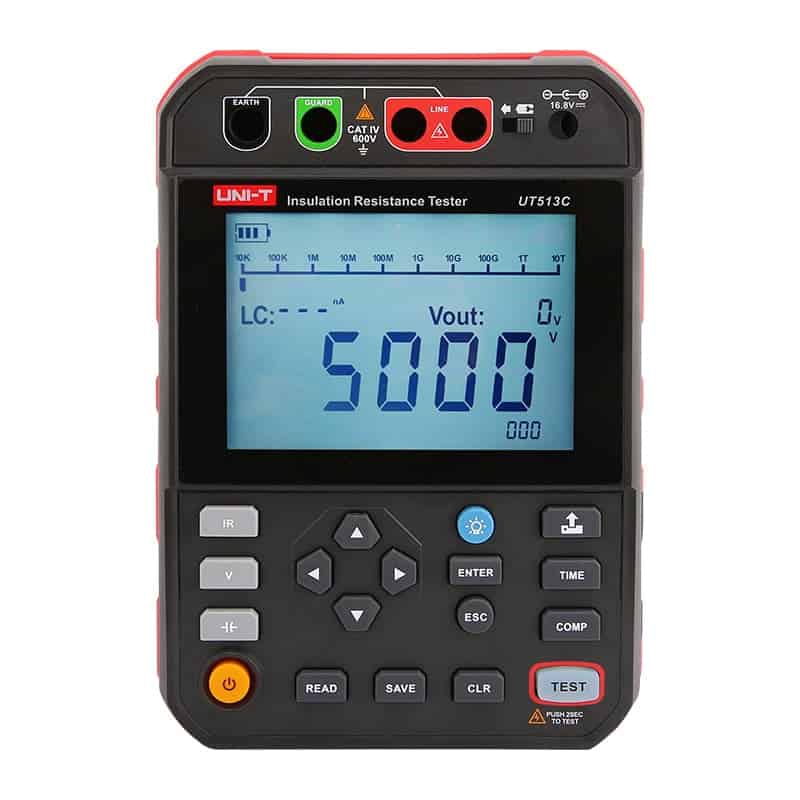 UniT UT513B UT513C 5kV Insulation Resistance Tester high voltage industrial maintenance tool