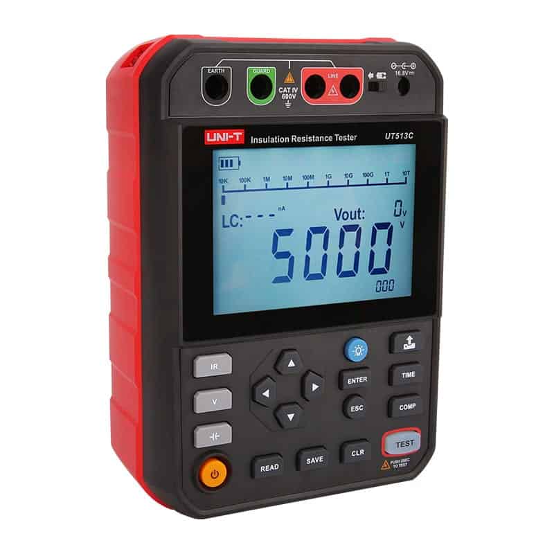UniT UT513B UT513C 5kV Insulation Resistance Tester high voltage industrial maintenance tool