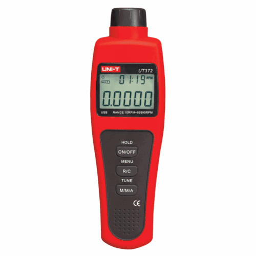 Uni-T UT372 non-contact tachometer measuring rotational speed