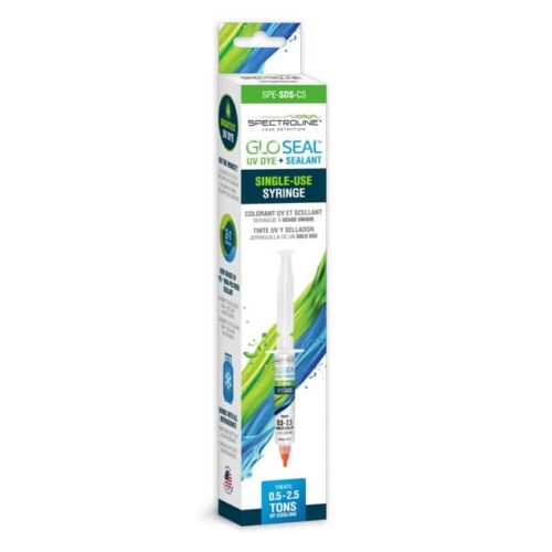 GLO SEAL UV Dye + Sealant GLO Single Use Syringe Injector