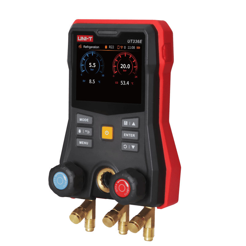 UniT UT336E Digital Manifold Gauge HVAC refrigeration pressure and temperature tester tool