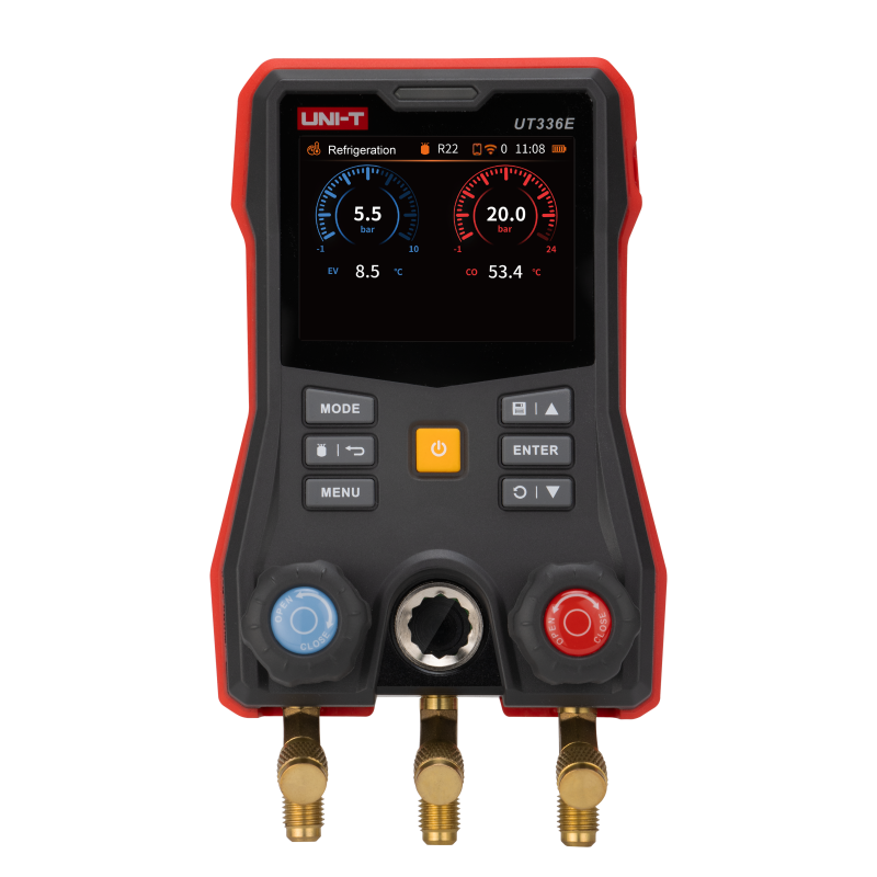 UniT UT336E Digital Manifold Gauge HVAC refrigeration pressure and temperature tester tool