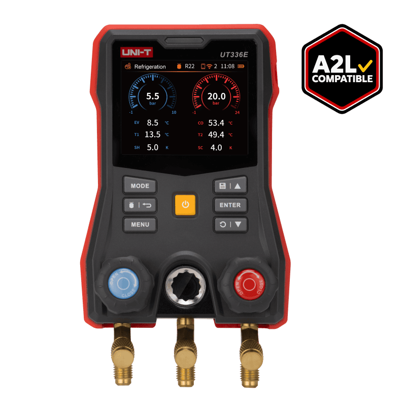 UniT UT336E Digital Manifold Gauge HVAC refrigeration pressure and temperature tester tool